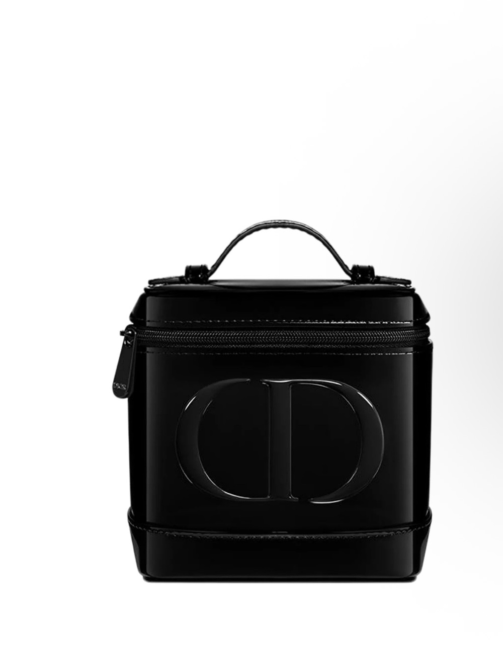 New& authentic Dior Beauty Black Patent Leather Vanity Cosmetic Case/pouch